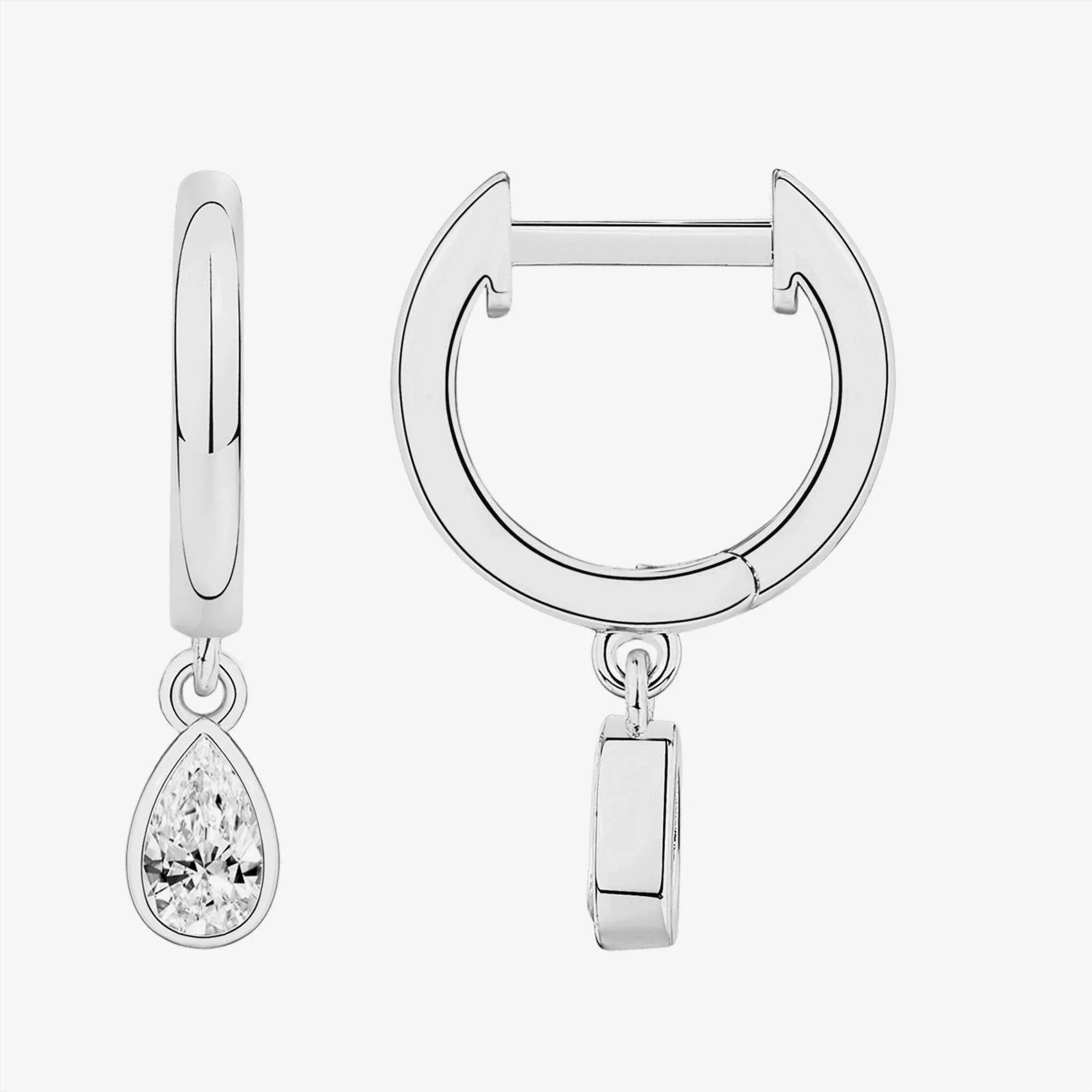 PAVOI Women's Drop Pear Huggie Earrings