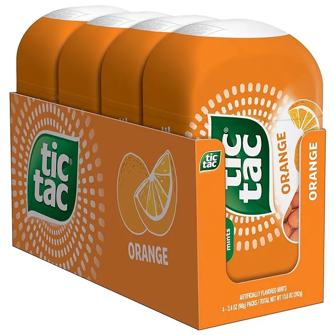 Tic Tac, Sprite Lemon-Lime-Flavored, On-The-Go Refreshment, 1 oz Each, Bulk 12 Pack