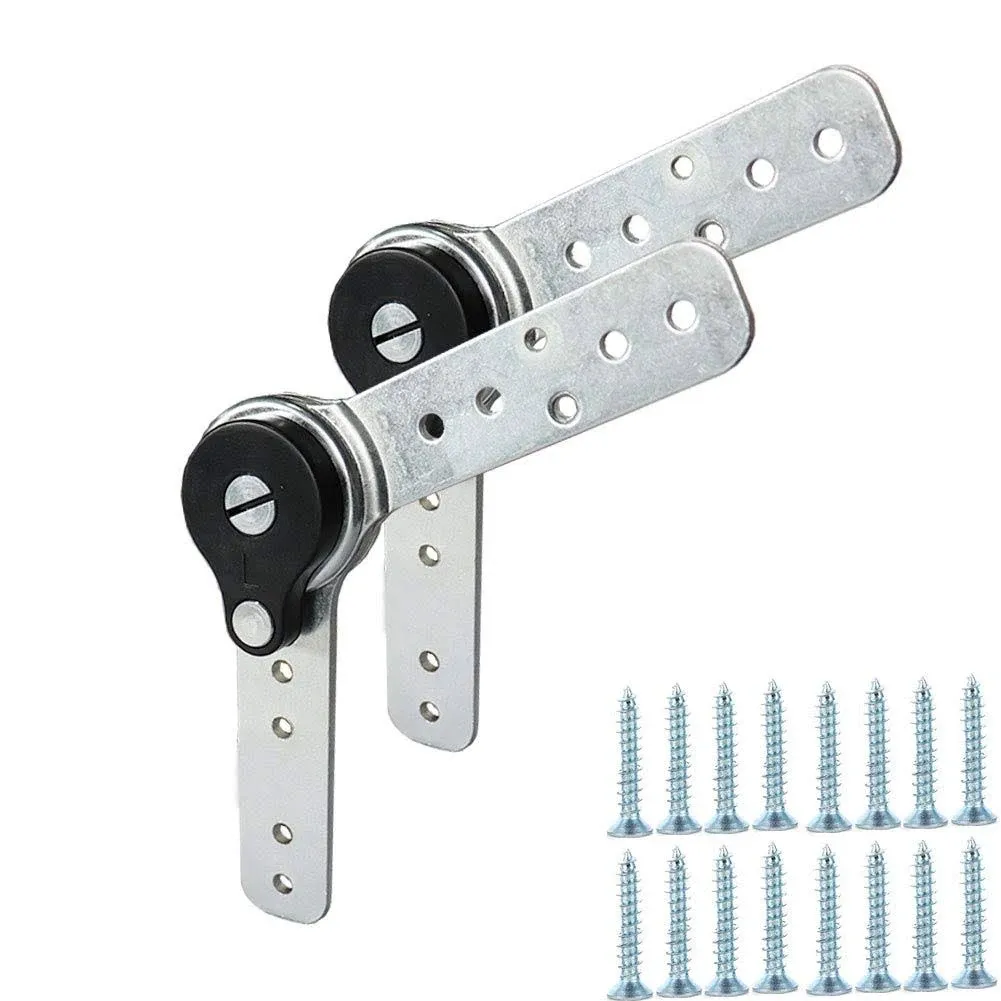 KAIISSA 2 Pack of Furniture Adjustable Angle Hinge Automatic Reset Function Hinge Angle Adjustment Machine Heavy Duty Adjuster Sofa/Bed/Cupboard