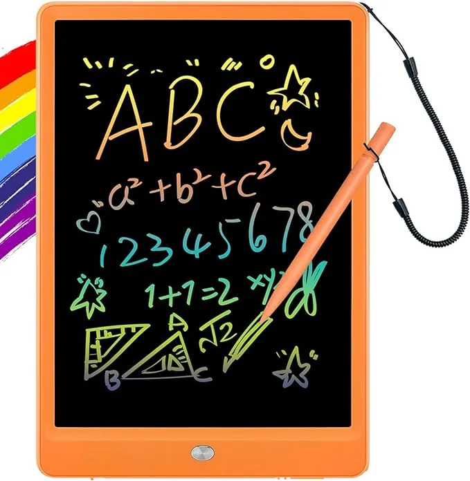 Lcd Writing Tablet 10 Inch, Colorful Doodle Board Drawing Tablet, Erasable ...