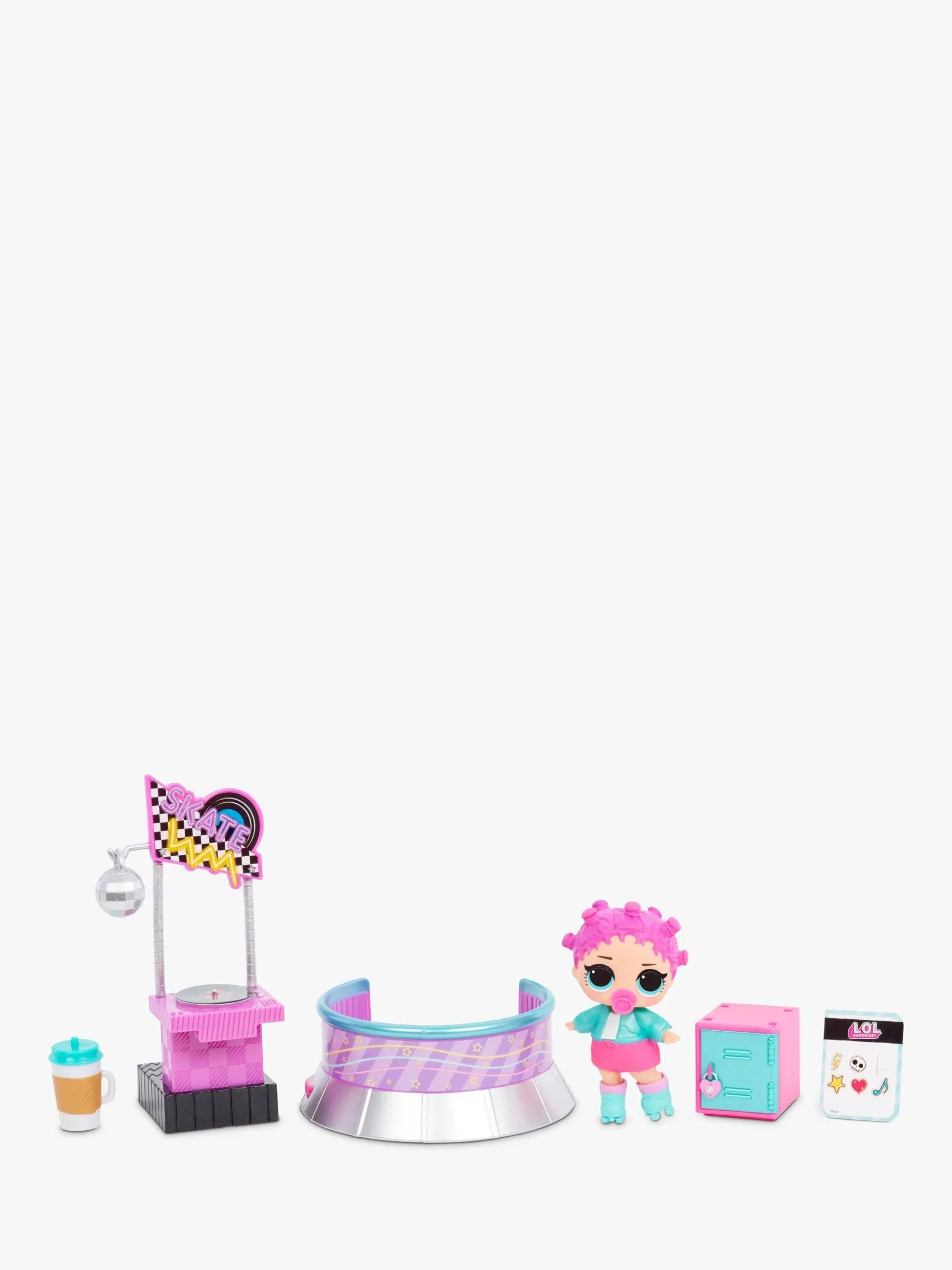 L.O.L. Surprise! Series 3 Doll Play Set, Roller Rink with Roller Skater