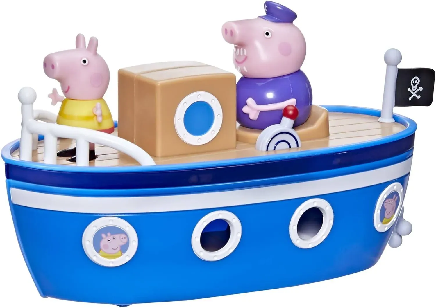 Peppa Pig Peppa’s Adventures Grandpa Pig’s Cabin Boat Vehicle Preschool Toy