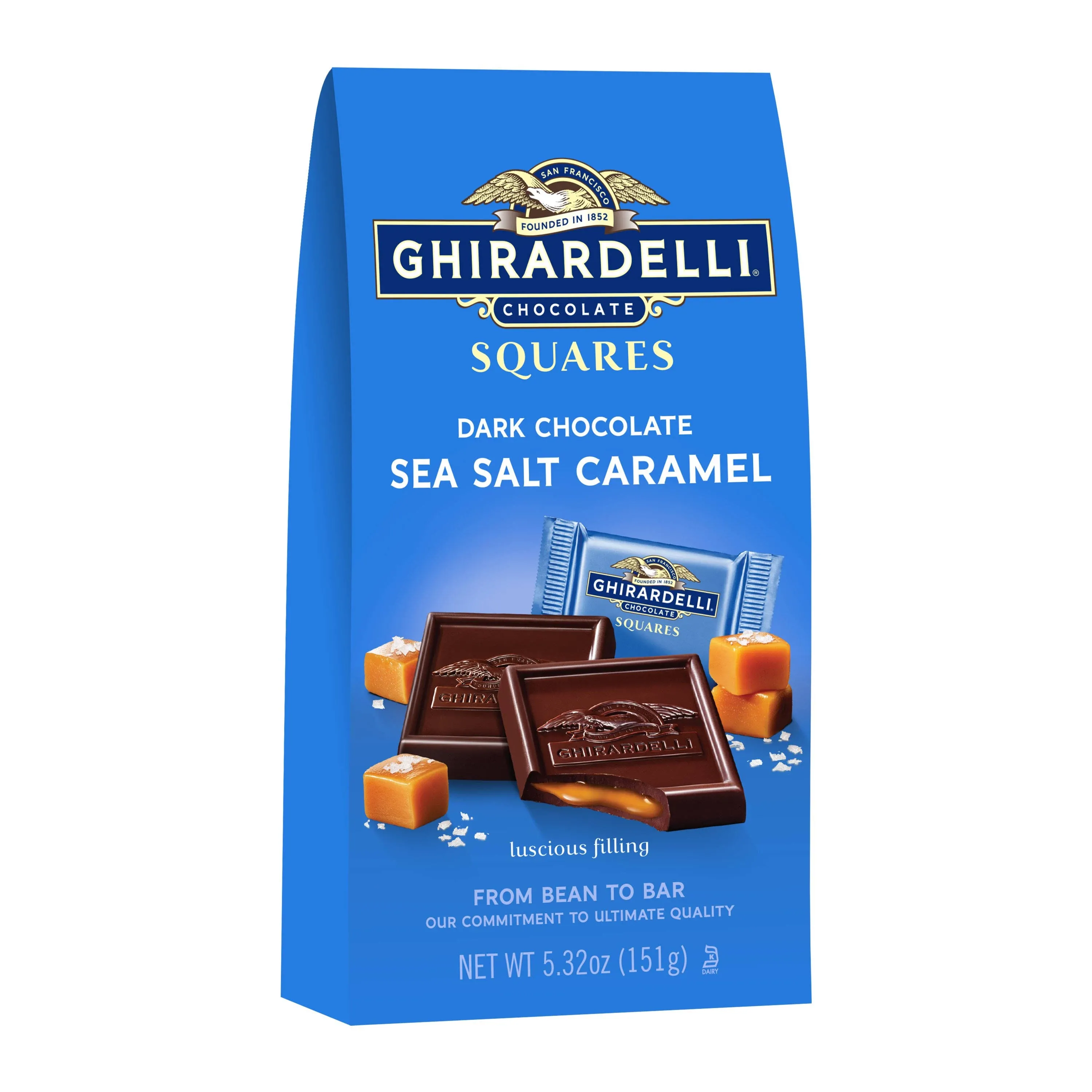 Ghirardelli Chocolate Squares Dark & Sea Salt Caramel 5.32 oz