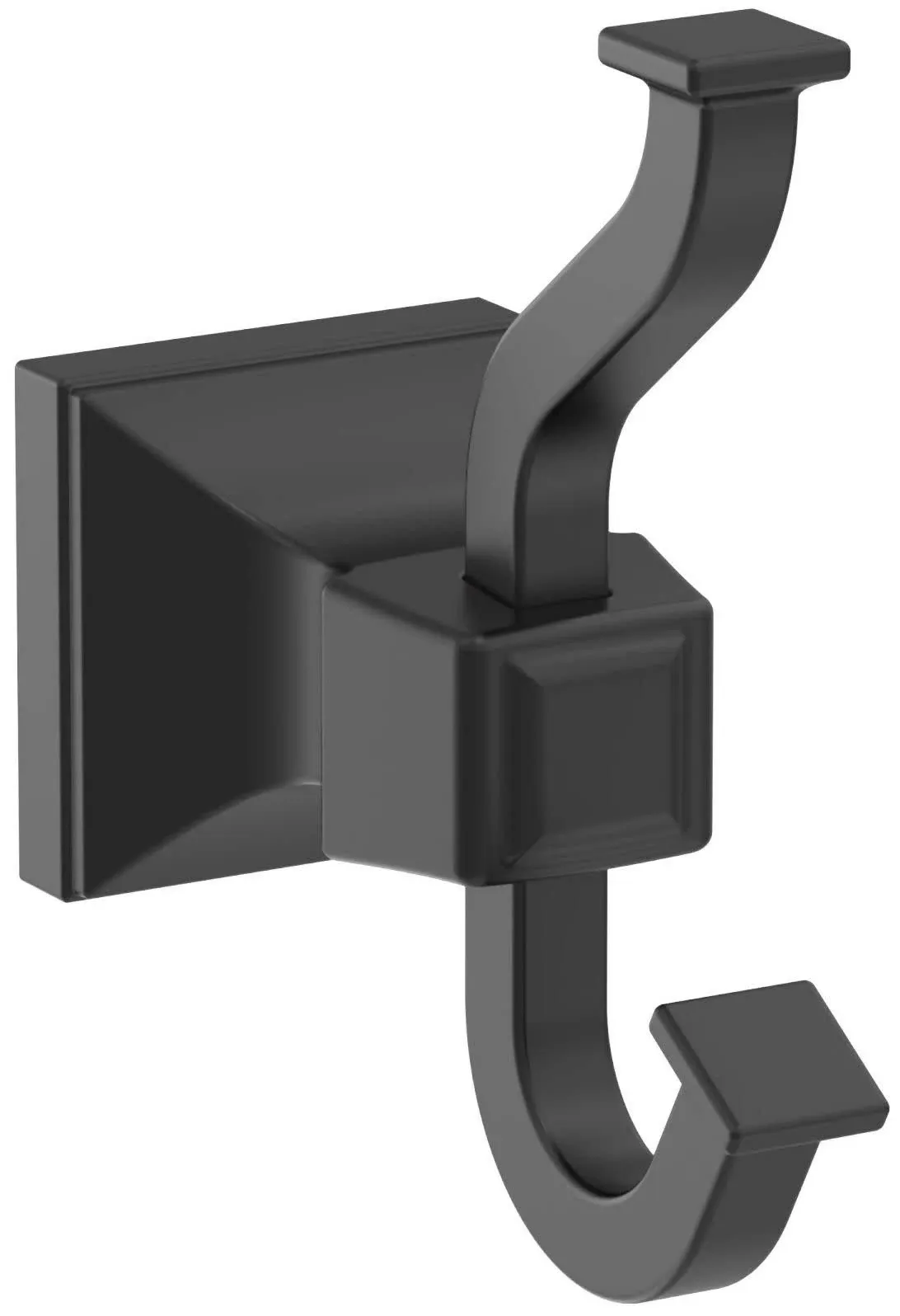 Amerock Mulholland Single Robe Hook (Matte Black)