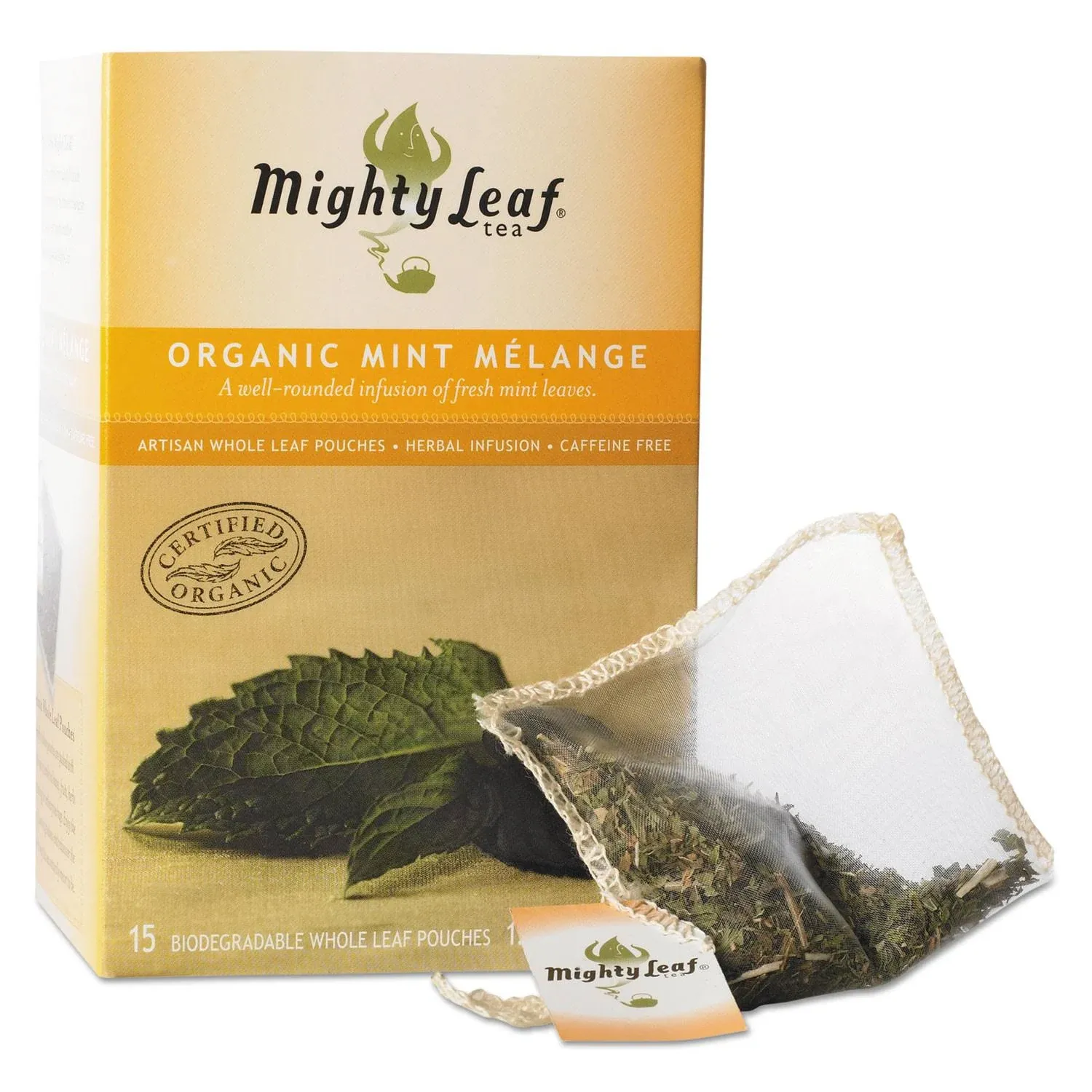 Organic Mint Melange - Mighty Leaf (100 Foil Wrapped Tea Pouches)