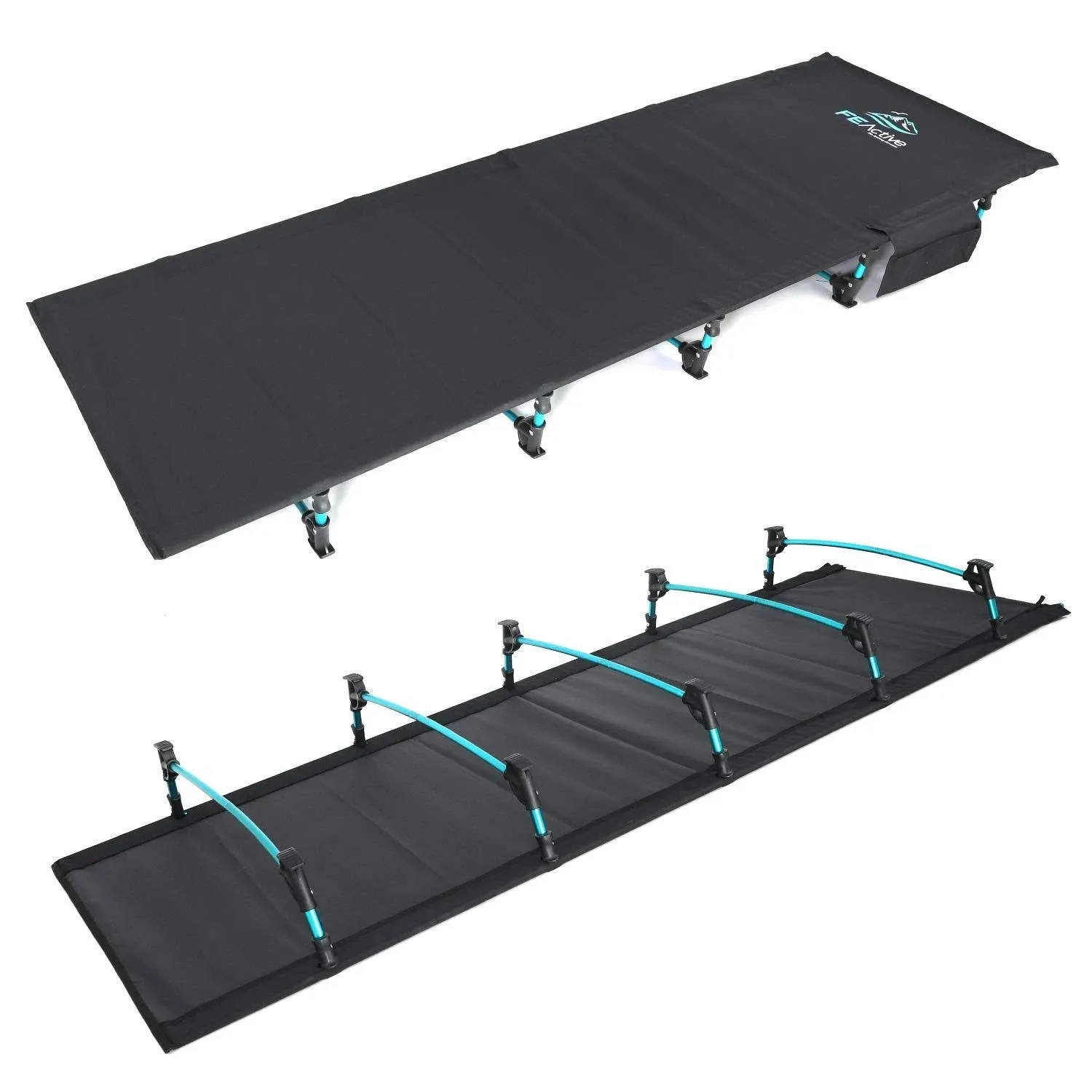 FE Active Folding Camping Cot - Lightweight, Compact, Portable Outdoor Bed ...