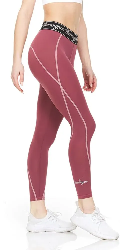 Thermajane Women's Compression Leggings - Wine / M