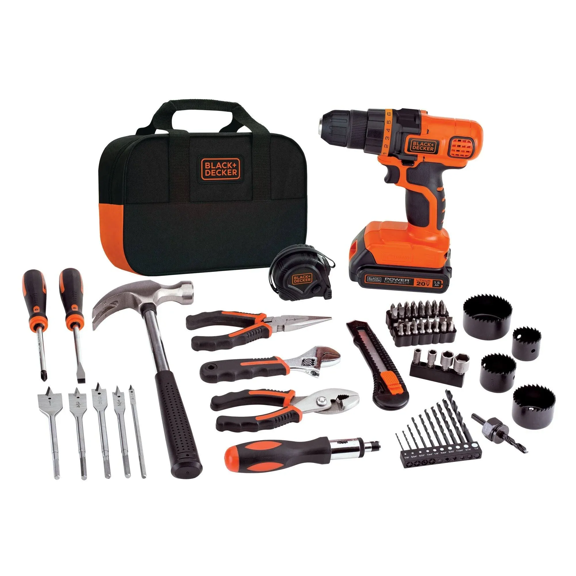 BLACK+DECKER 68-Piece Household Tool Set