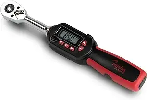 Tapha Tools 3/8 inch Digital Torque Wrench 3.1-62.7 ft-lbs (4.2-85 N-m) Torque Range, Accurate to ±2% Dual Direction, LED and Buzzer Notification, Preset Memory, ISO 6789, Calibrated (WP3N-T085BN)