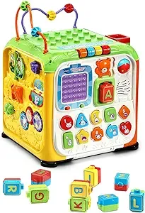 VTech Ultimate Alphabet Activity Cube, Activity Toy for Infants, Green