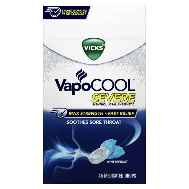 Vicks VapoCOOL Severe Medicated Drops