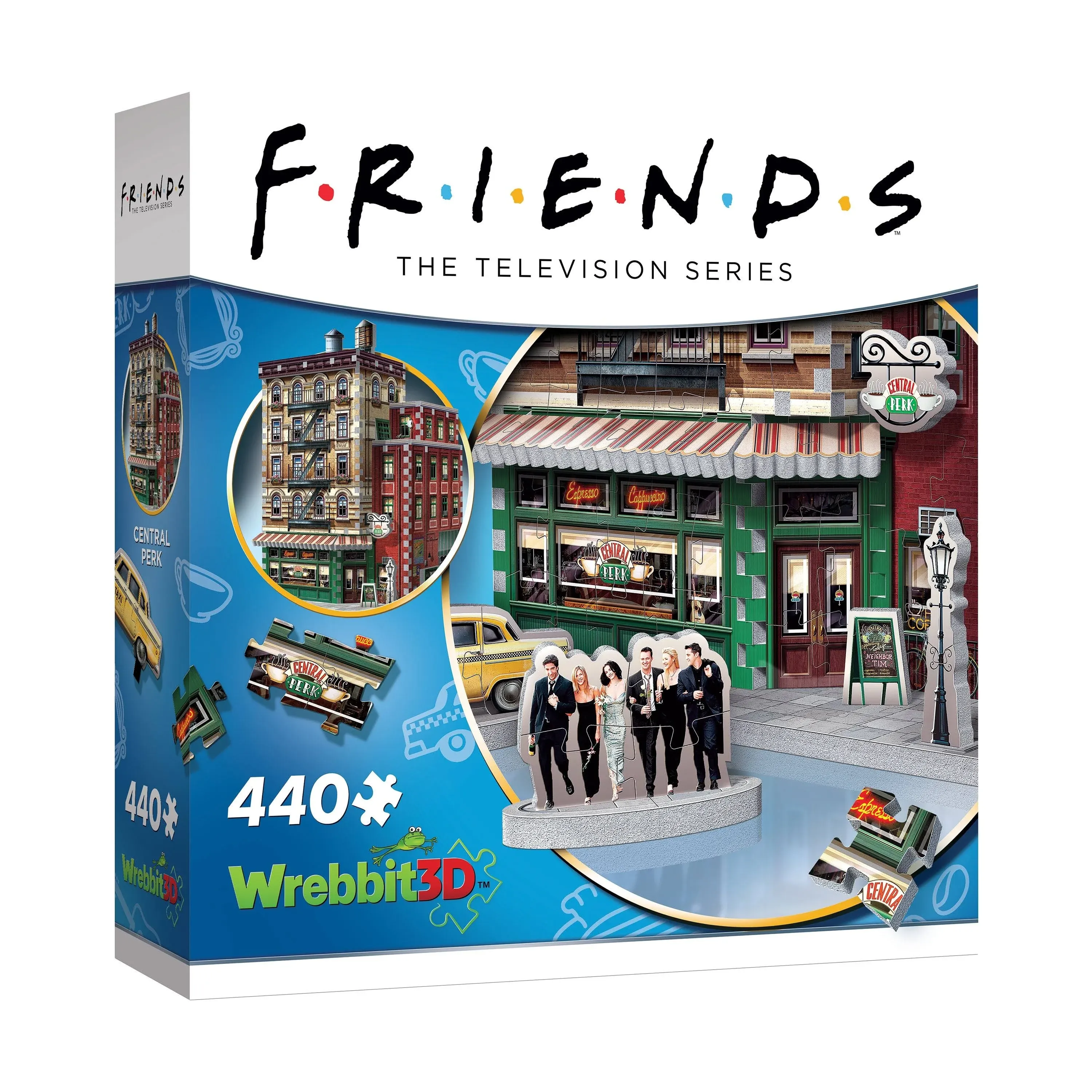 Wrebbit3D Friends Central Perk 3D Puzzle for Teens and Adults | 440 Real Jigsaw Puzzle Pieces | Not Just an Ordinary Model Kit for Adults for All Fans of The Friends TV Series