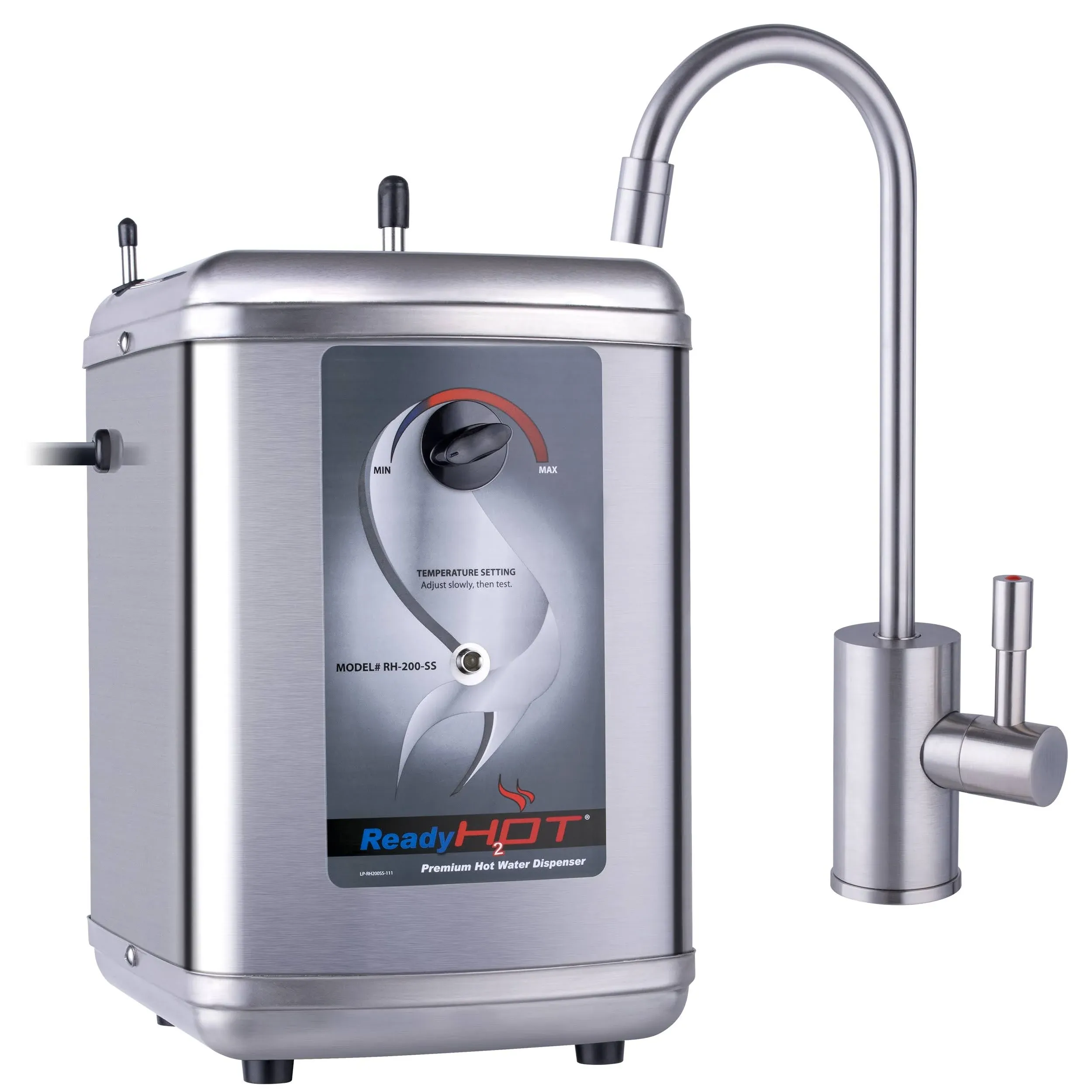 Ready Hot 41-RH-200-F570-CH Stainless Steel Hot Water Dispenser System with Chrome Single Lever Faucet