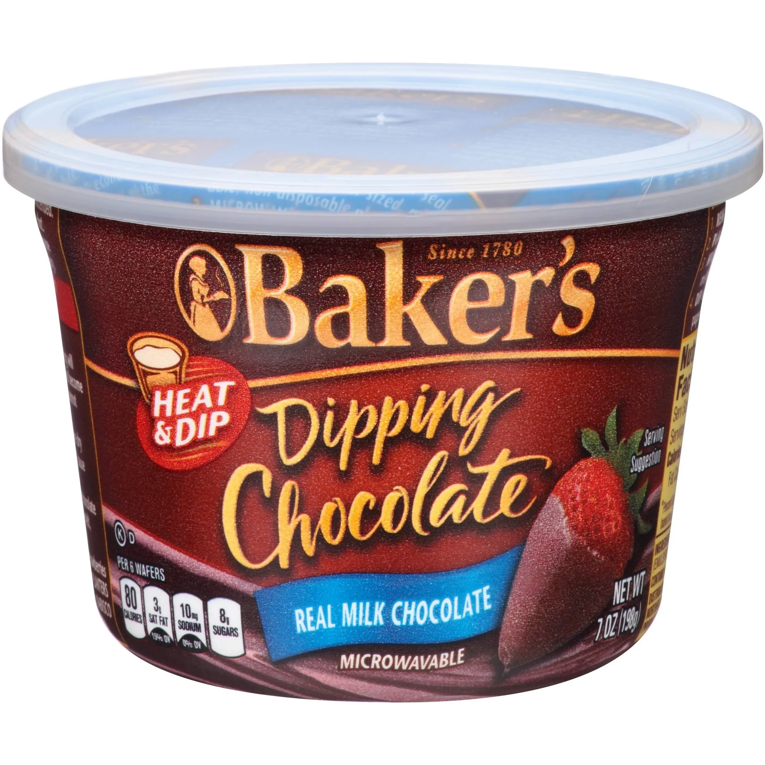 Baker's Real Milk Dipping Chocolate, 7 oz Cup