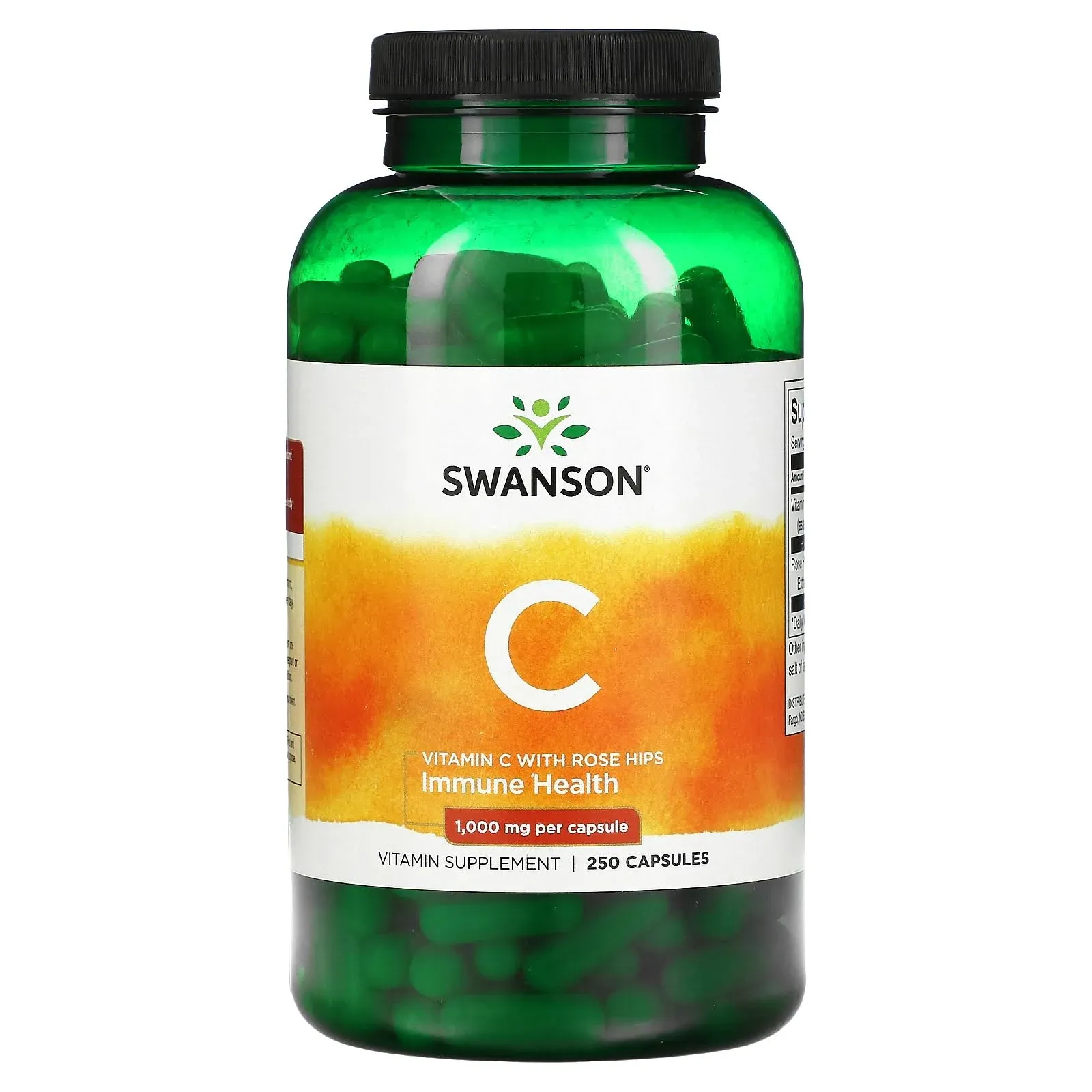 Swanson Vitamin C with Rose Hips 1,000 mg 90 Capsules