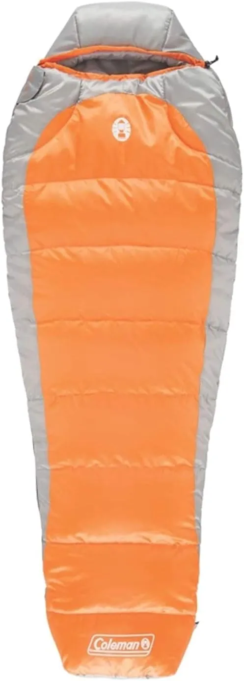 Coleman Silverton 25 Degrees Mummy Sleeping Bag 82” x 32” Orange NEW 