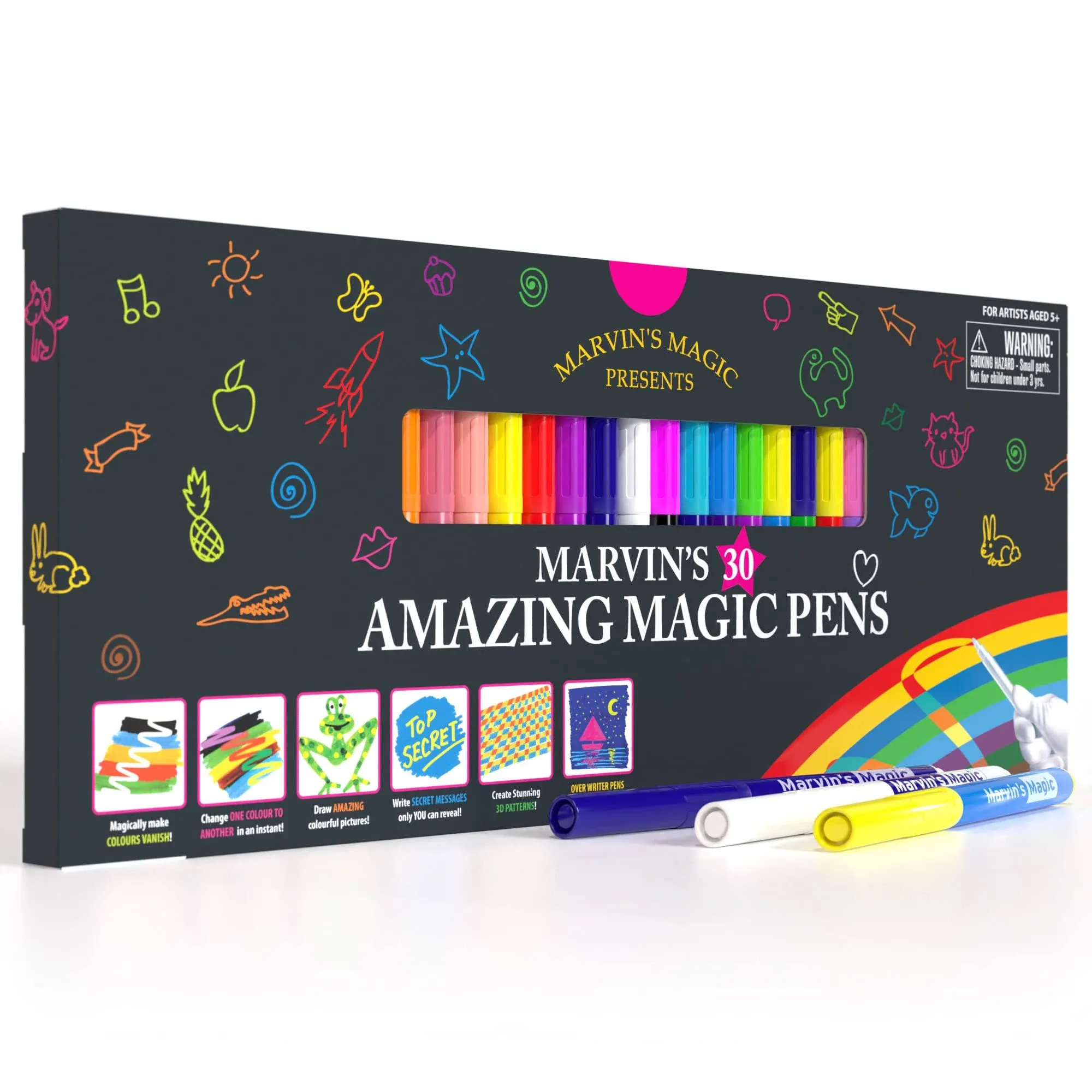 Marvin's Magic Amazing Colour Changing Magic Colouring Set Art 30 Pens