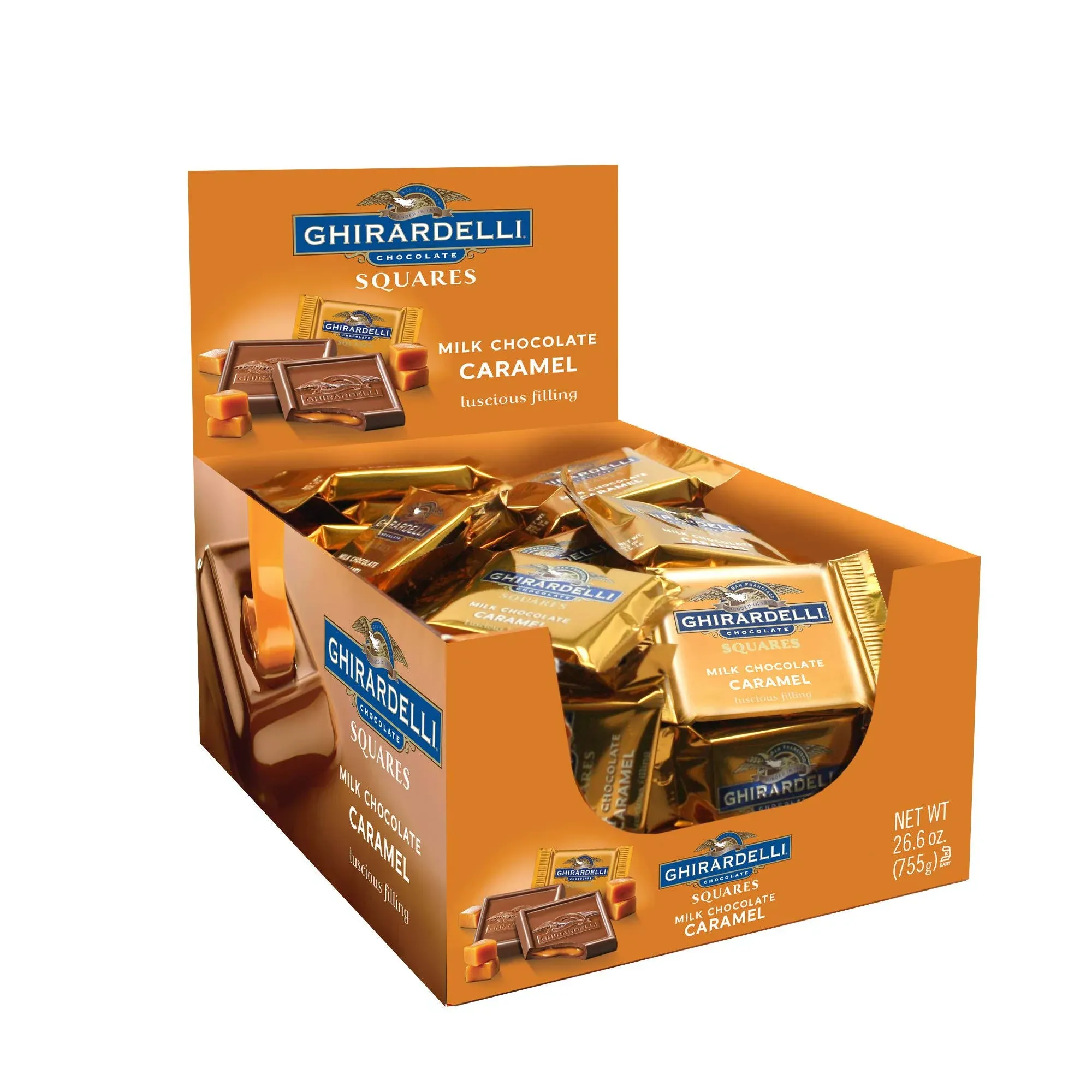 Ghirardelli Caramel Milk Chocolate Squares