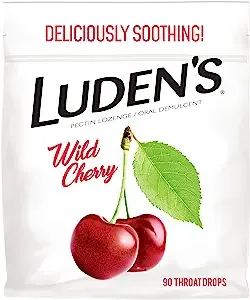 Luden's Throat Drops, Wild Cherry - 90 throat drops