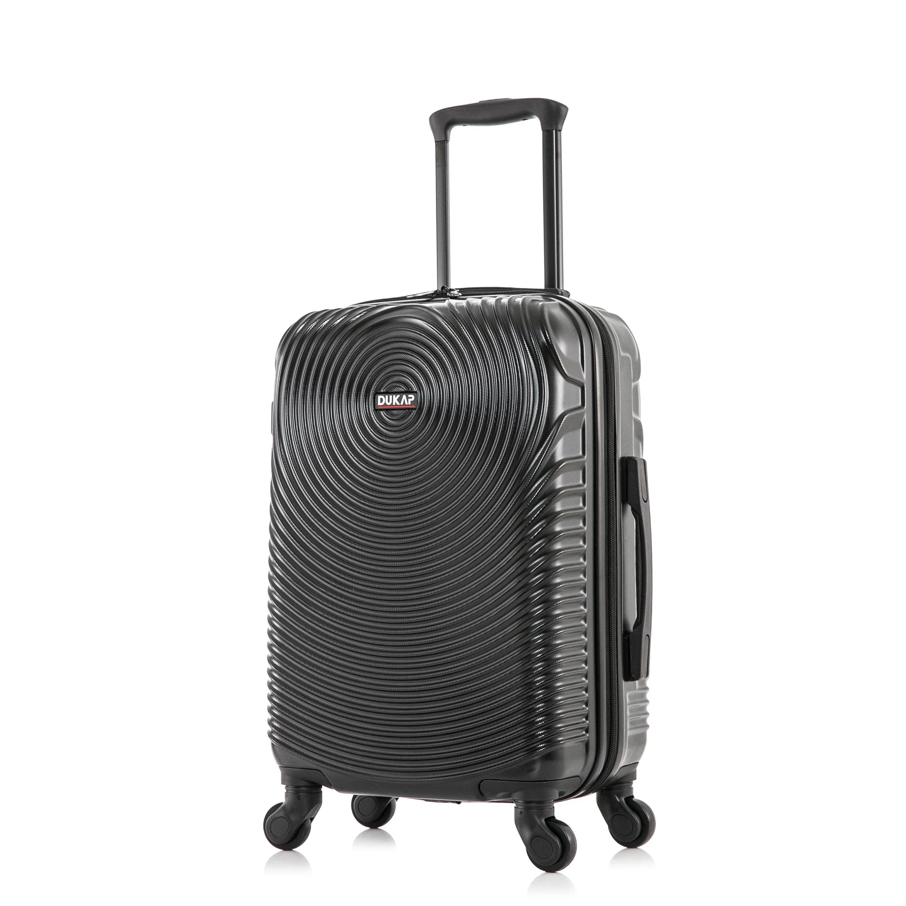 DUKAP Suitcases 25.98&#034;H ABS Plastic Hardside Rolling 360° Wheels in Silver