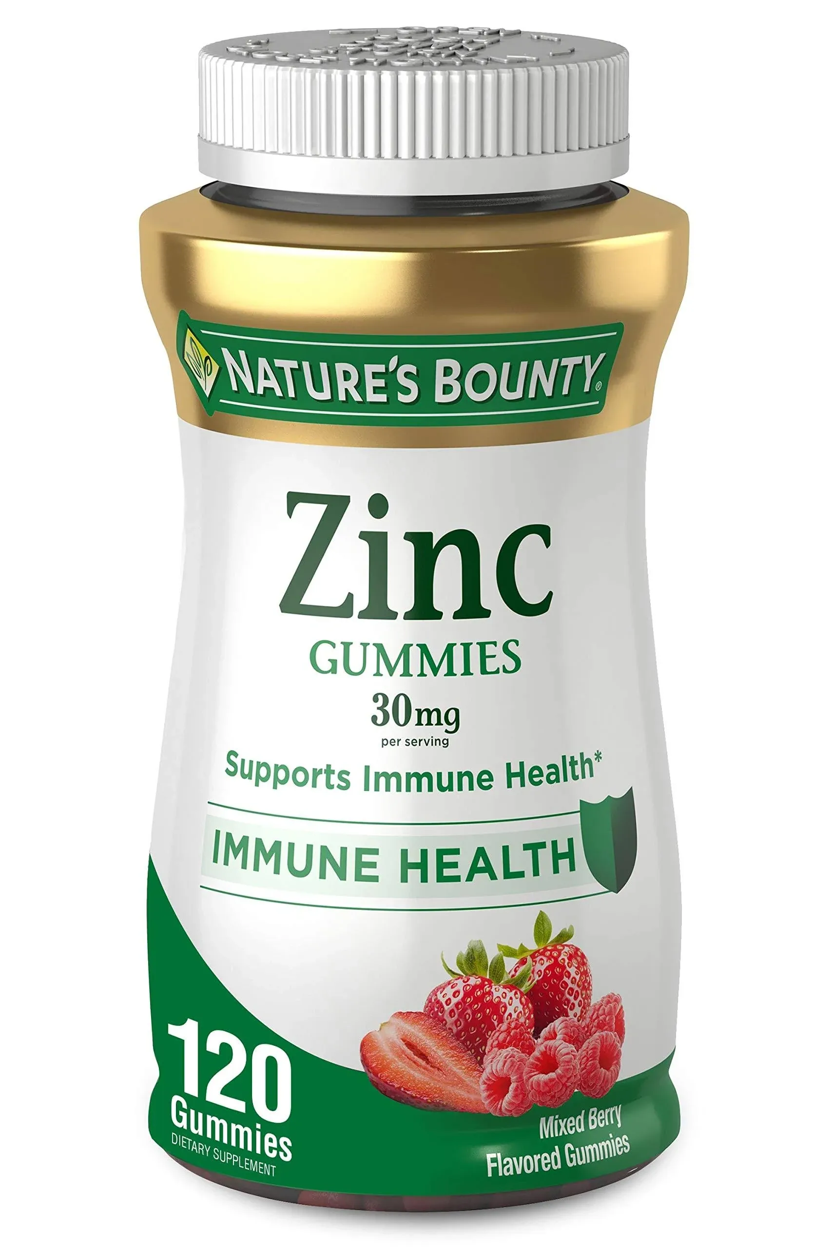 Nature's Bounty Zinc Mixed Berry 30mg 120 Count