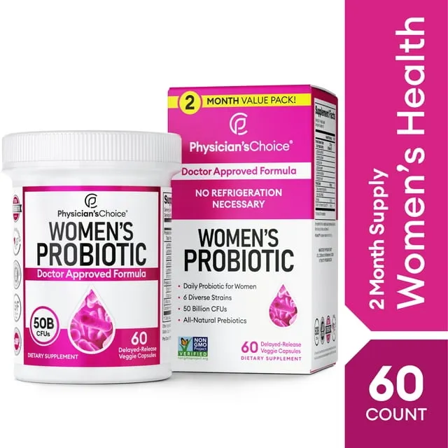 Physician's Choice, Women's Probiotic, 50 Billion CFUs, 30 Delayed-Release Veggie Capsules