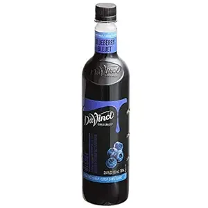 Davinci Gourmet Gourmet Sugar Free Blueberry Syrup-750 Milliliter-4/Case