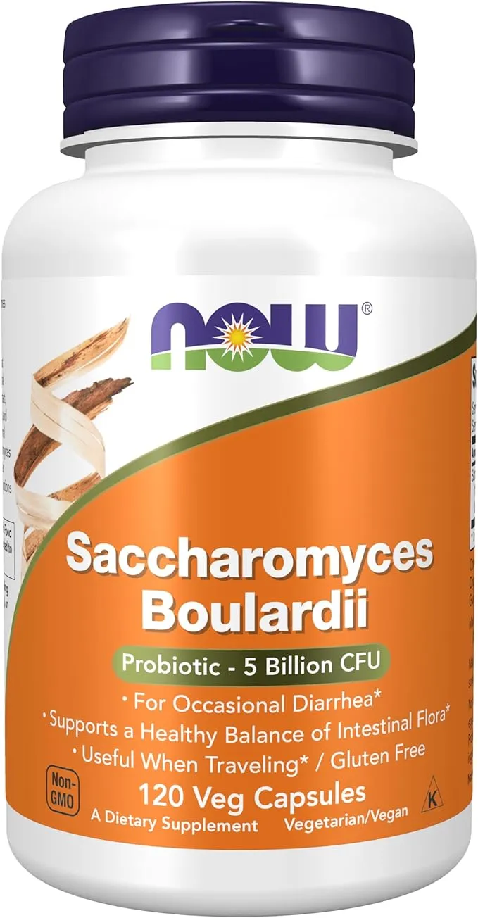 Now Foods Saccharomyces Boulardii 60 Capsules