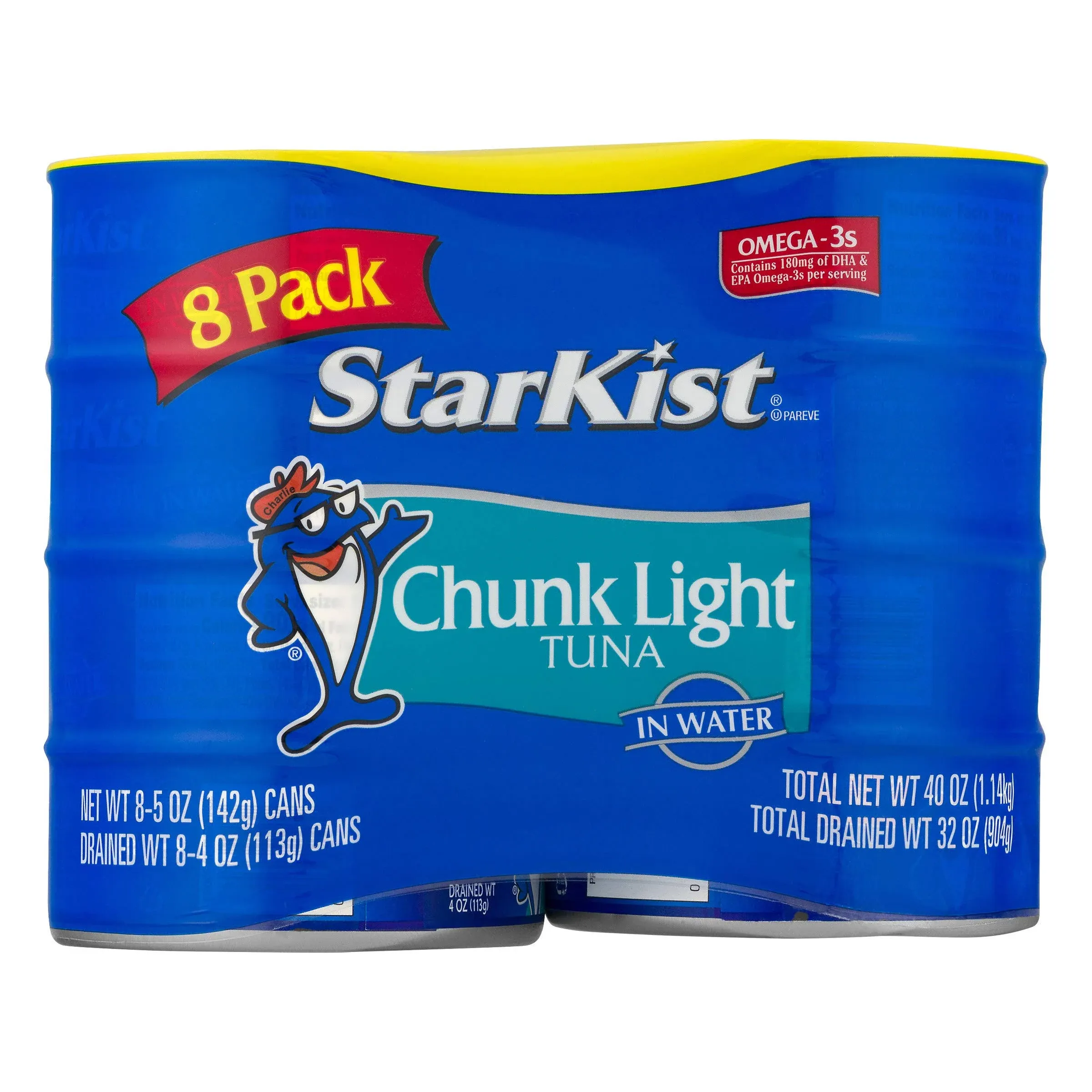 StarKist Tuna in Water, Light, Chunk, 8 Pack - 5 oz