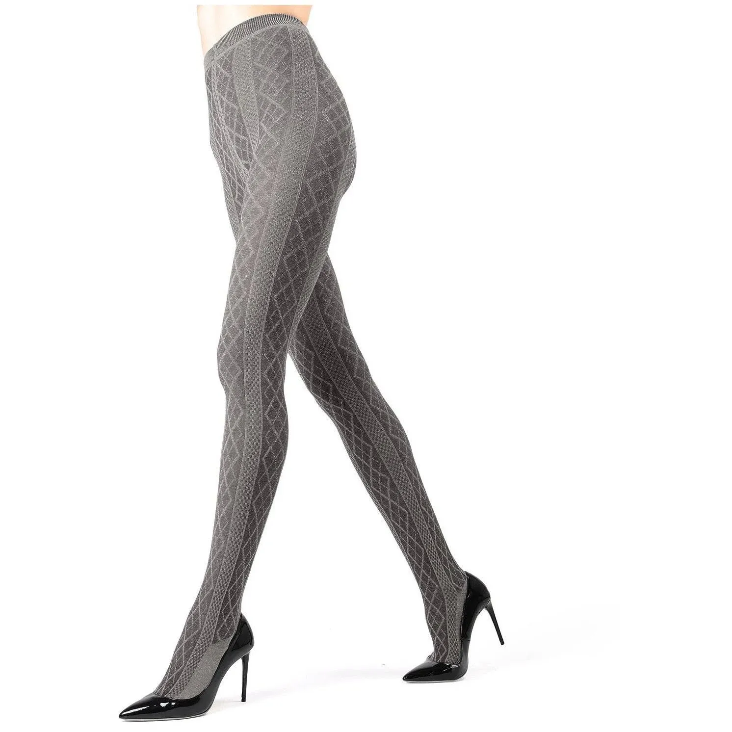 MeMoi - Juneau Diamonds Cotton Blend Sweater Tights