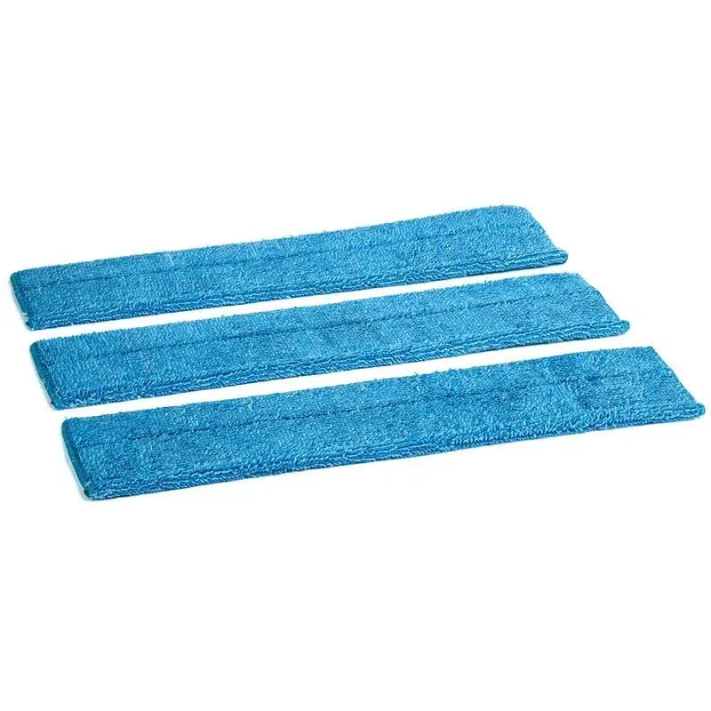 Zflow 18 inch Microfiber Wet and Dry Mop Pads 3-Pack - Premium Commercial Grade ...