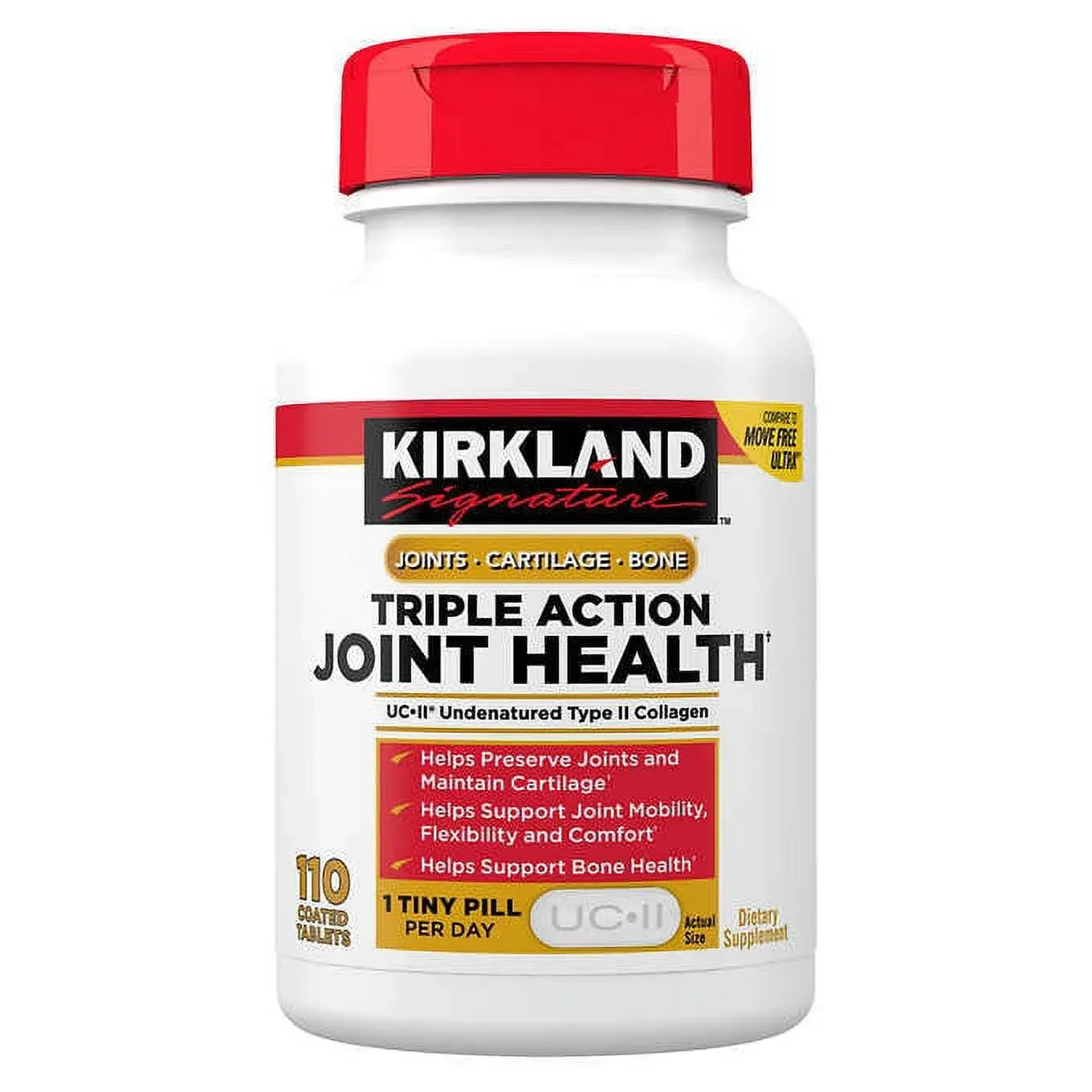 Kirkland Signature Expect More Triple Action Joint Health 110 Coated Tablets