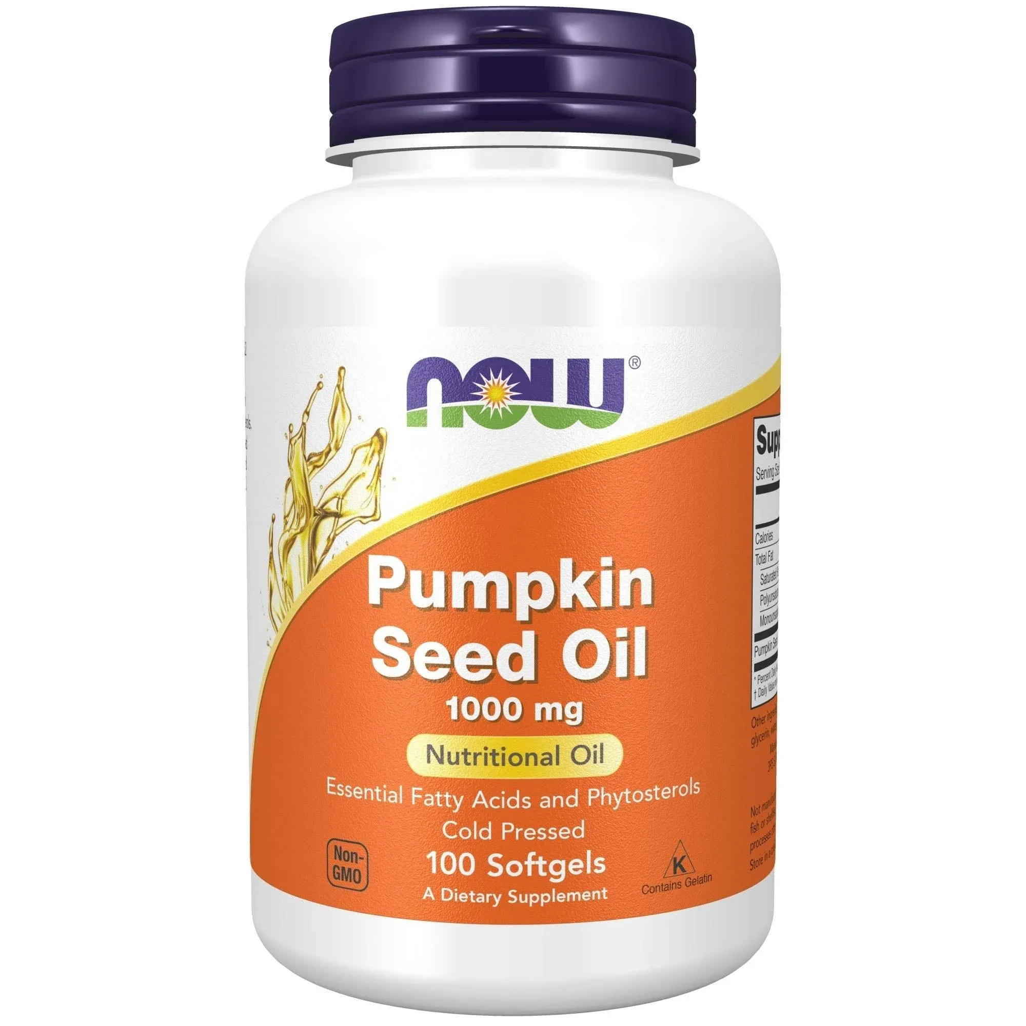 Now Pumpkin Seed Oil 1000 mg 100 softgelsNow Pumpkin Seed Oil 1000 mg 100 softgels