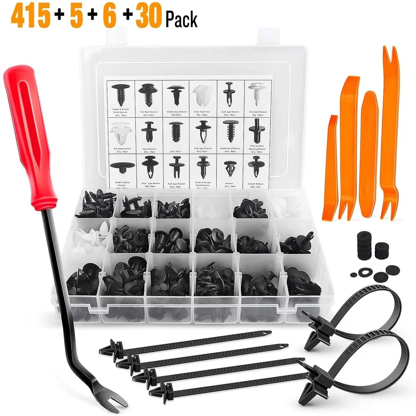 GOOACC 415 Pcs Car Retainer Clips & Fastener Remover - 18 Most Popular