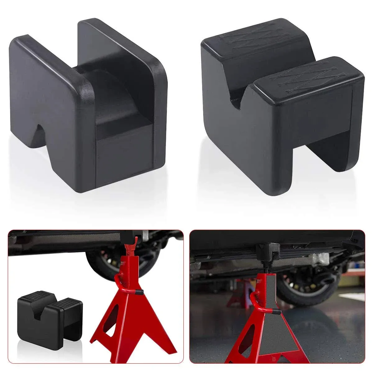 ADTOPI Samman Jack Pad Adapter Rubber, Jack Stands Universal Rubber Pads for Hi ...