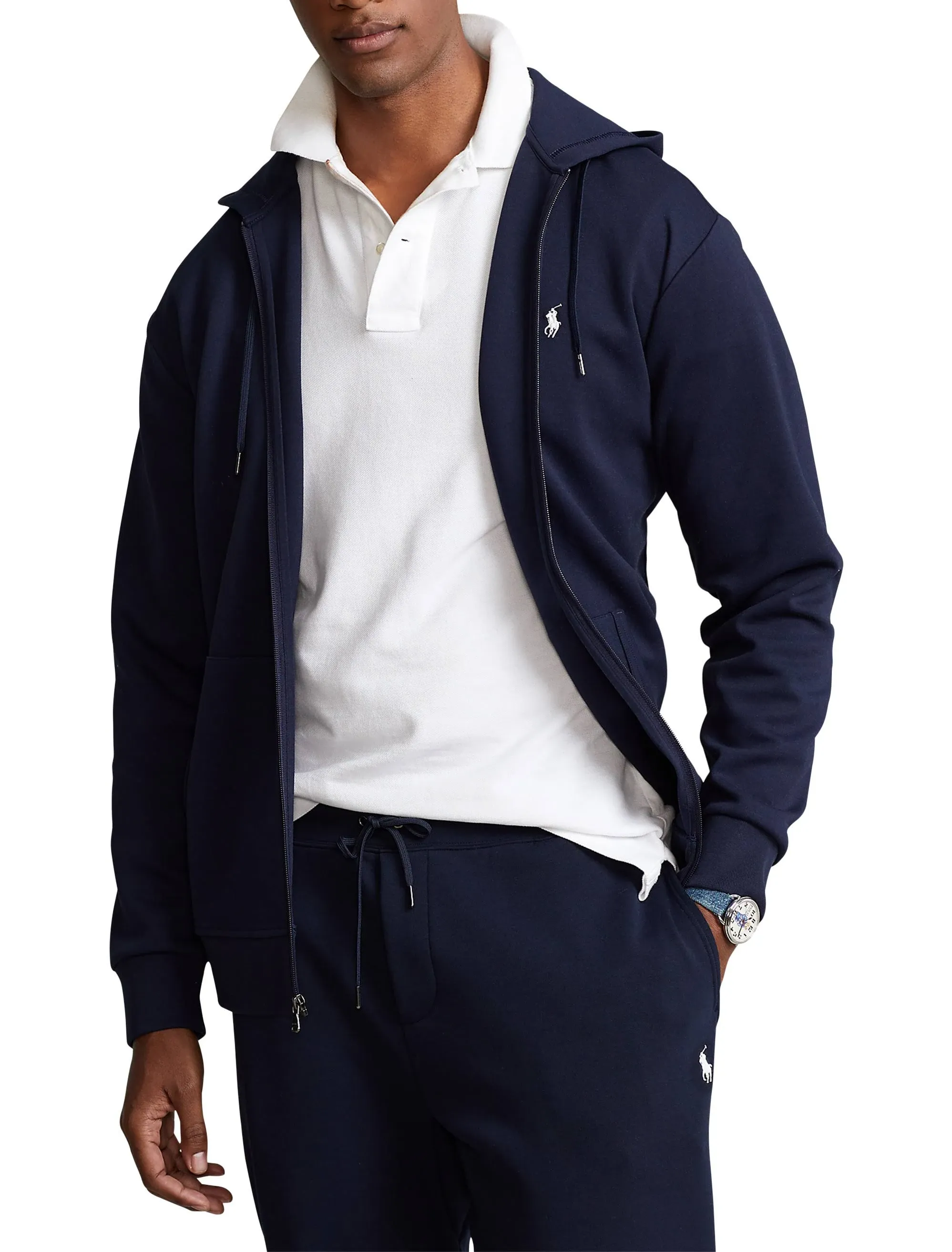 Big & Tall Polo Ralph Lauren Men's Double-Knit Full-Zip Hoodie