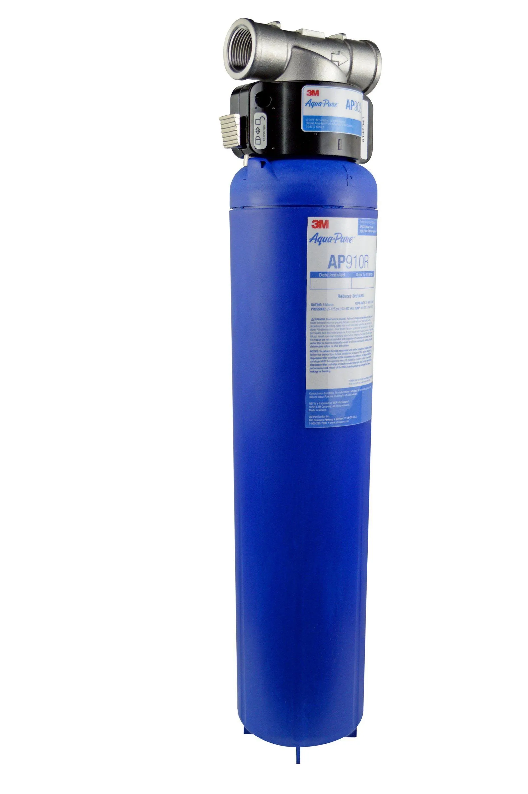 Aqua-Pure 3M Aqua-Pure Whole House Sanitary Quick Change Water Filter System AP902, Reduces Sediment, 5621101