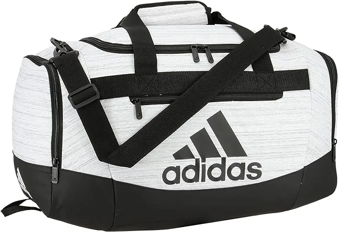 Adidas Defender IV Small Duffel Bag - White/Black