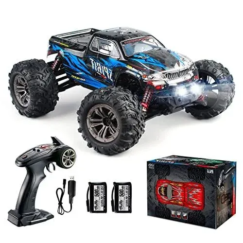  RC Car 1:16 All Terrain 4WD RC Monster Truck 36+ km/h Buggy Fast Remote Blue