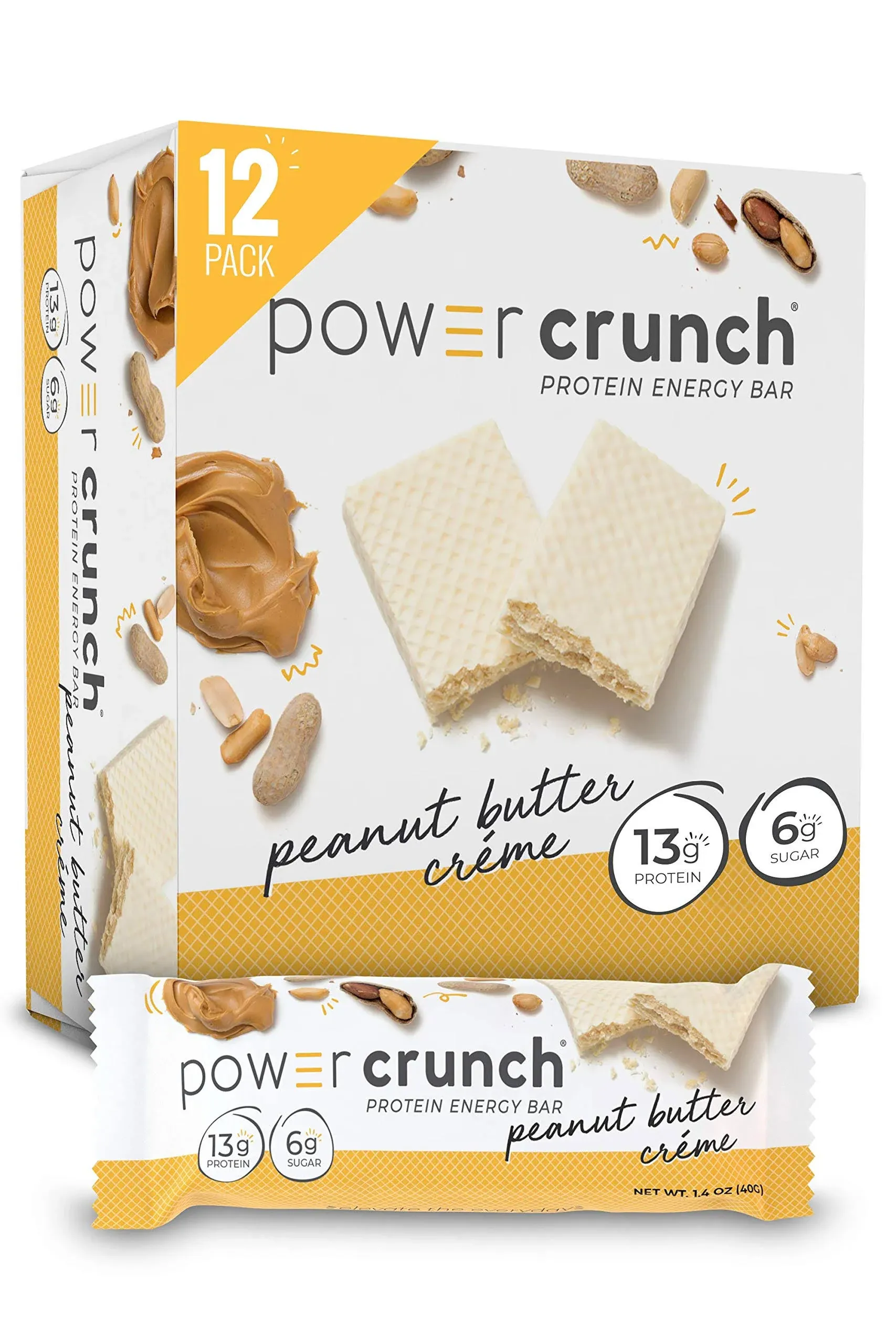 Power Crunch Bar - Peanut Butter Cream - Case of 12 - 1.4 oz