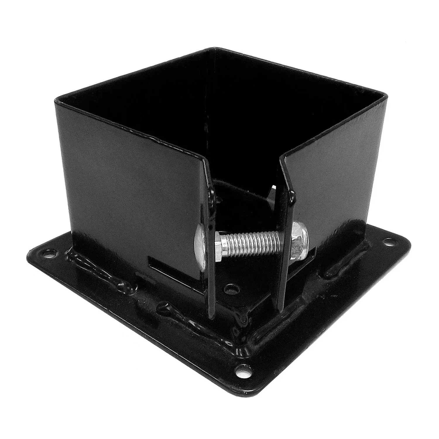 Pylex 13062 Fix Base 44 Post Anchor Bracket, Black