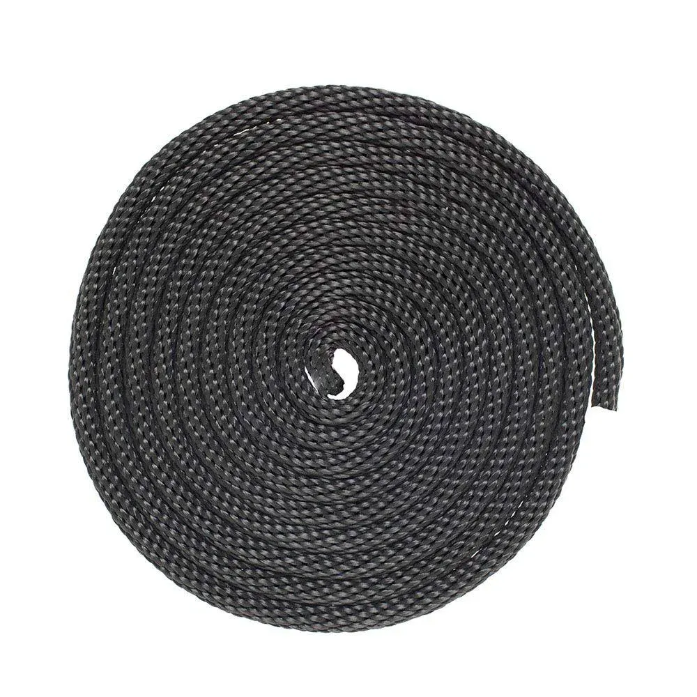 Solid Braid Nylon Rope - 1/4 inch x 100 Feet - Black