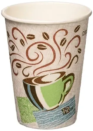 Dixie® PerfecTouch® 12 oz. Insulated Paper Hot Coffee Cup, 5342CD, 1,000 Count (50 Cups Per Sleeve, 20 Sleeves Per Case)