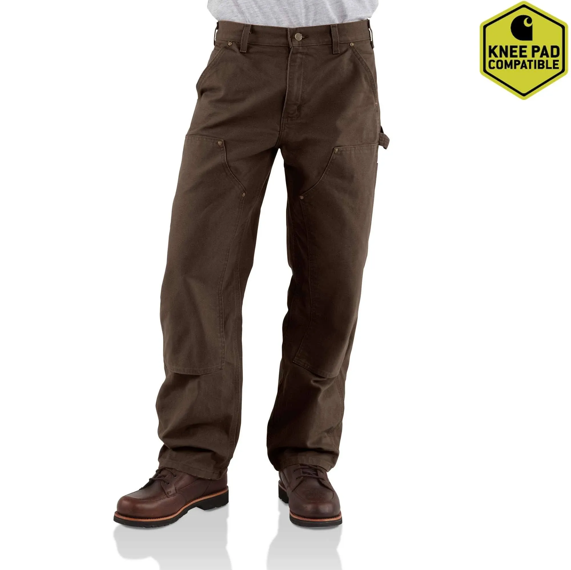 Carhartt Men's Loose Fit Washed Duck Double-Front Utility Work Pant