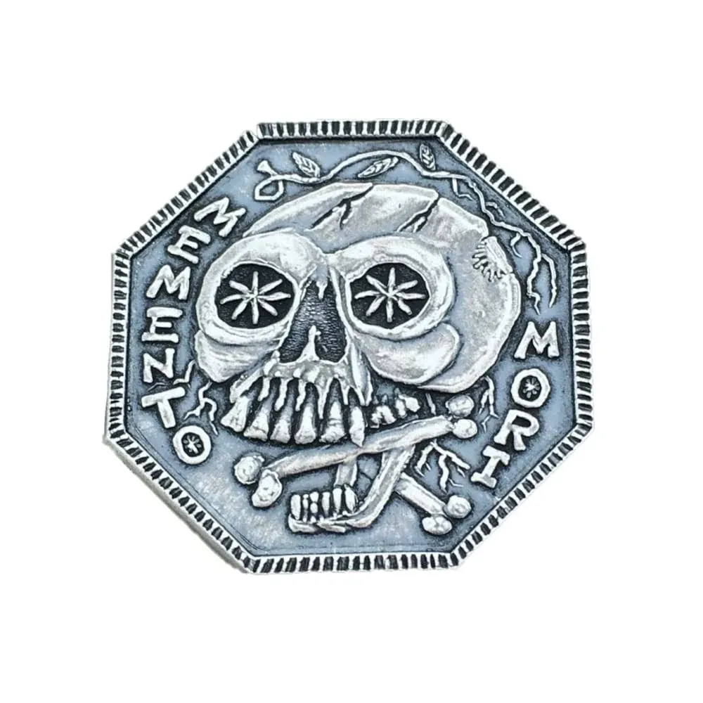 Memento Mori / Memento Vivere Silver Reminder Coin NEW