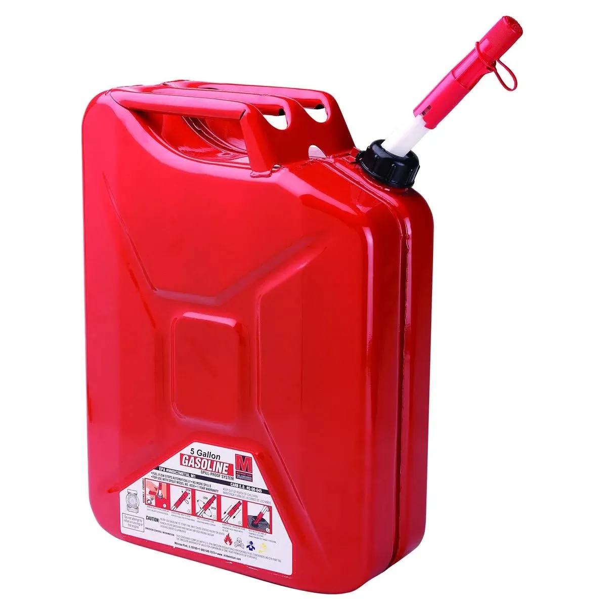 Midwest Can 5 Gallon Metal Jerry Can