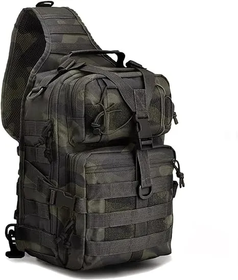 hopopower Tactical Sling Bag Pack Military Rover Shoulder Backpack EDC Assaul...