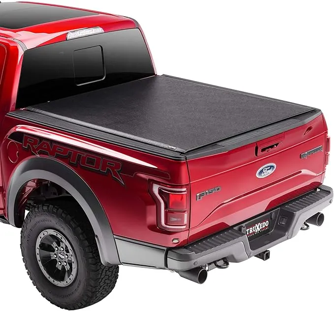 TruXedo Lo Pro Soft Roll Up Truck Bed Tonneau Cover | 557001 | Fits 2016 - 2023 Toyota Tacoma (Excludes Trail Special Edition Storage Boxes) 6' 2" Bed (73.7") , Black