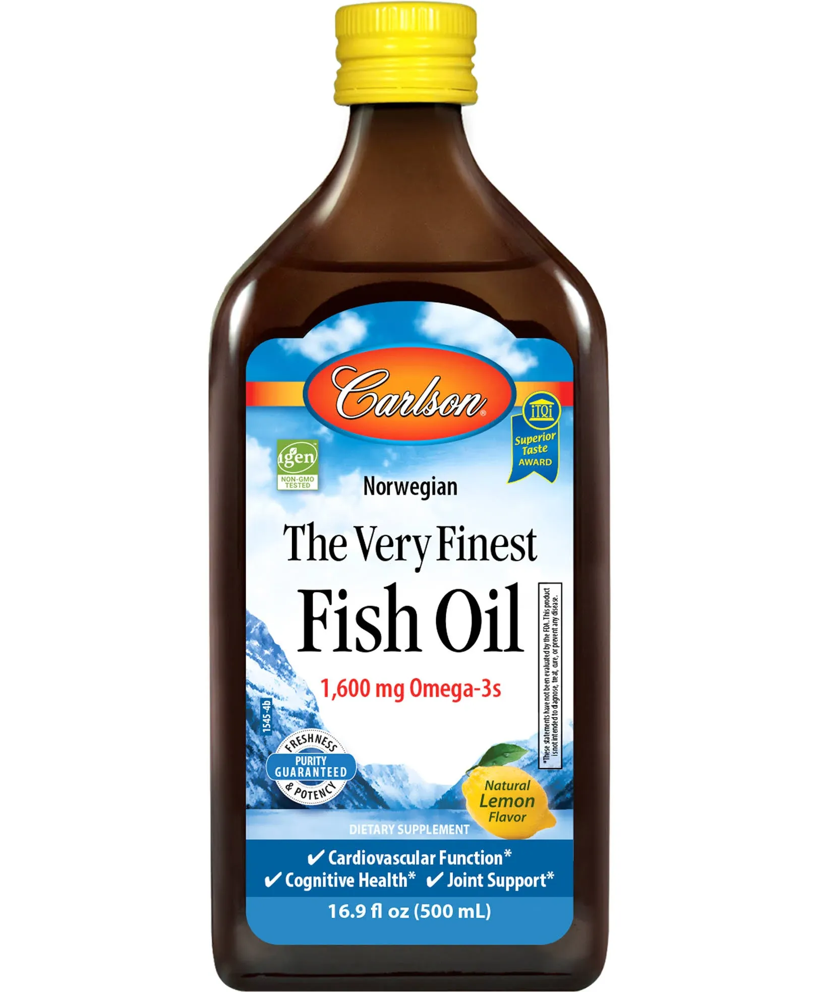 Carlson The Very Finest Fish Oil Lemon (16.9 fl oz)