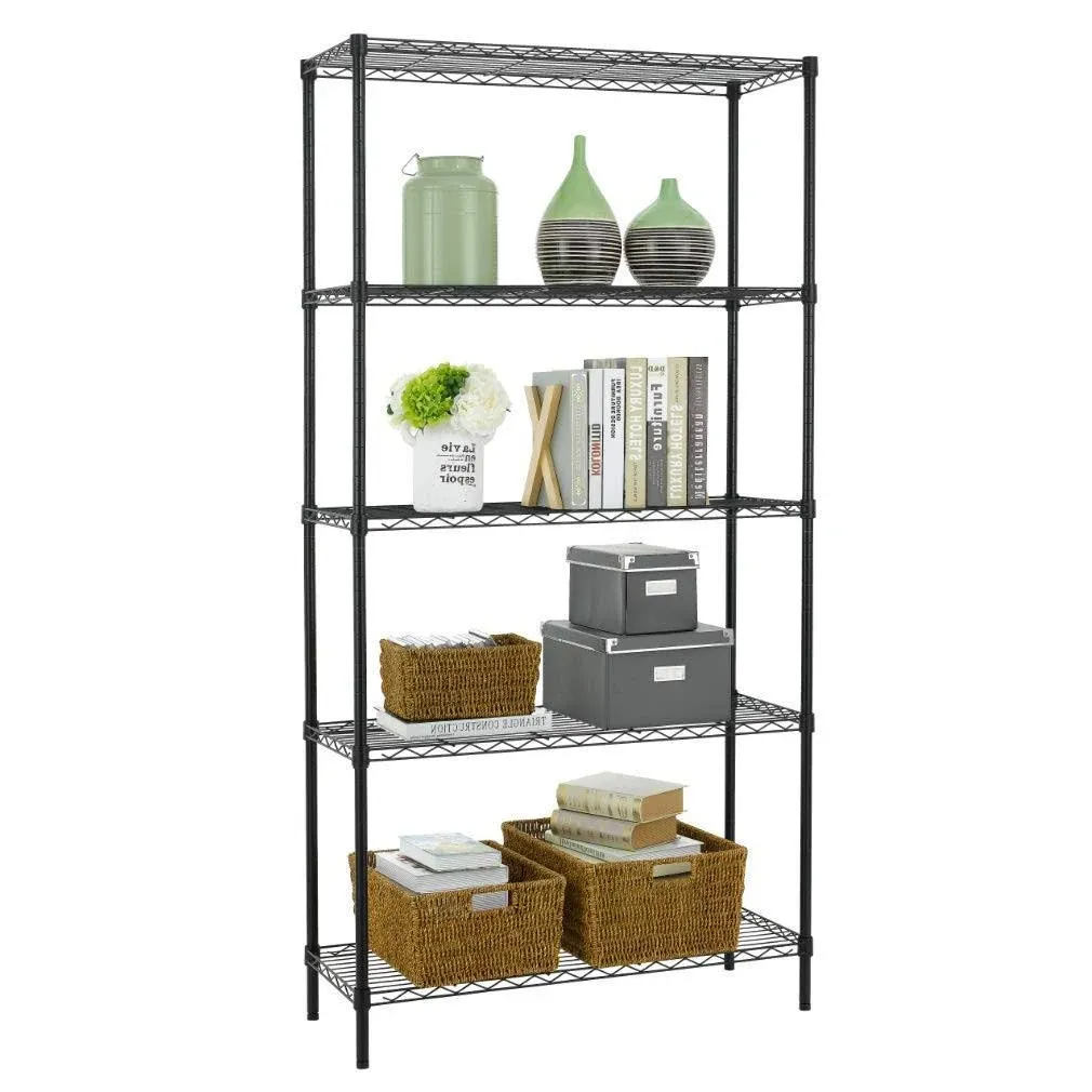 BestOffice 5 Tier Wire Shelving Unit